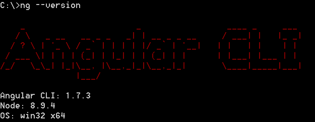 Printing Angular CLI Version