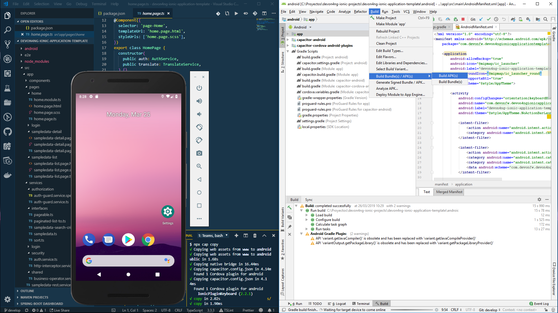 click on build APK