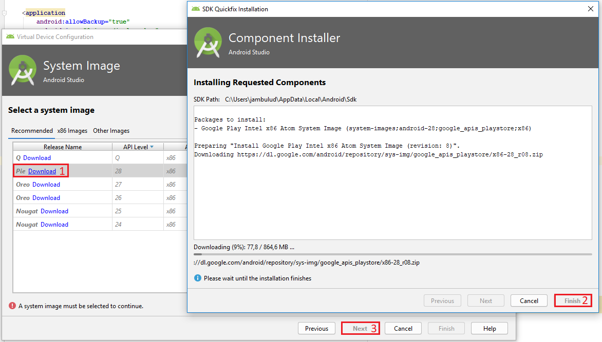 Download system image