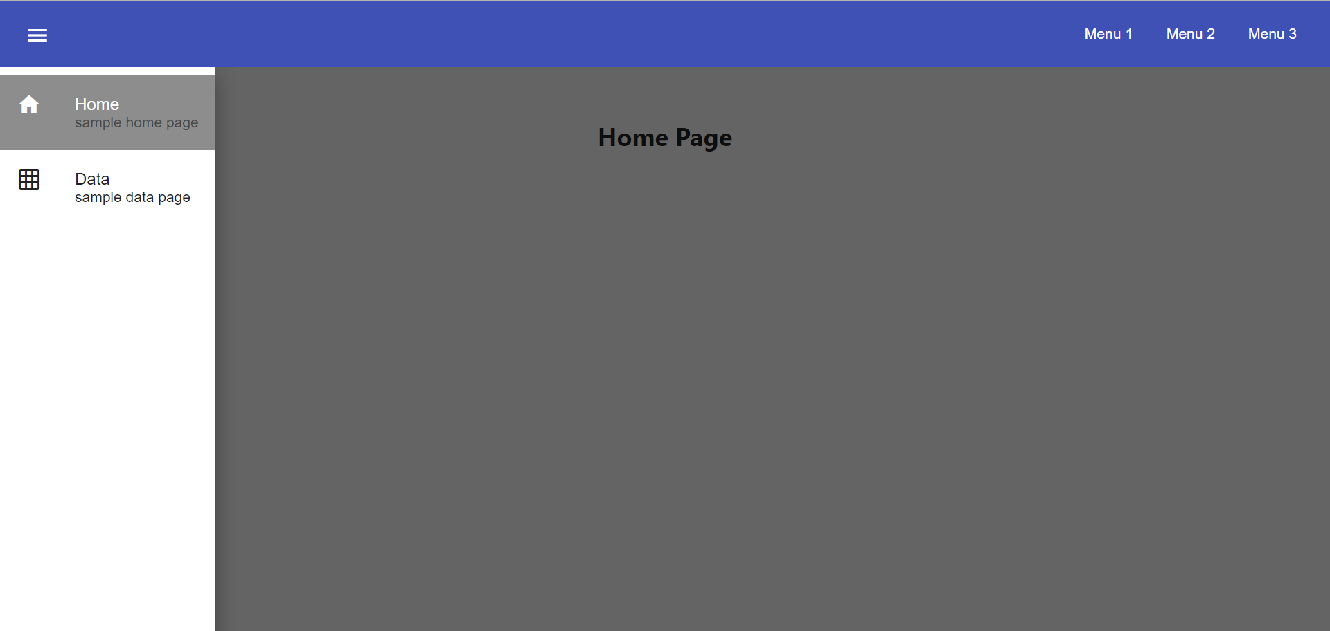 Finished application